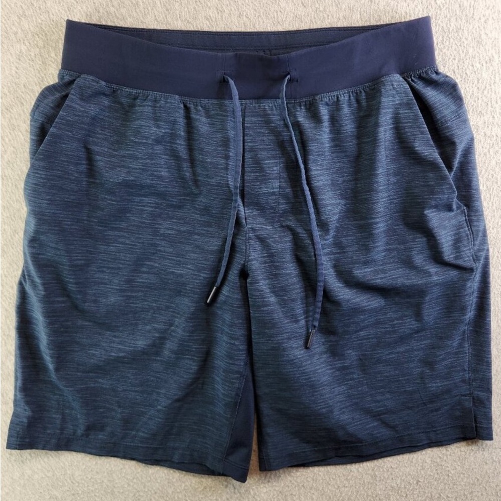 lululemon athletica Men's Heathered Blue Athletic Shorts